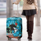 Personalised Sharks Rugby ANZAC Day Luggage Cover Last Post Poppy We Will Remember Them