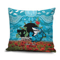 Personalised Sharks Rugby ANZAC Day Pillow Cover Last Post Poppy We Will Remember Them