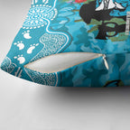 Personalised Sharks Rugby ANZAC Day Pillow Cover Last Post Poppy We Will Remember Them