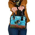 Personalised Sharks Rugby ANZAC Day Shoulder Handbag Last Post Poppy We Will Remember Them