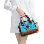 Personalised Sharks Rugby ANZAC Day Shoulder Handbag Last Post Poppy We Will Remember Them