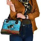 Personalised Sharks Rugby ANZAC Day Shoulder Handbag Last Post Poppy We Will Remember Them