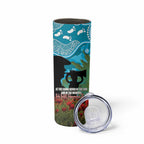 Personalised Sharks Rugby ANZAC Day Skinny Tumbler Last Post Poppy We Will Remember Them
