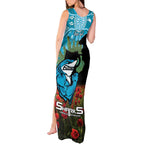 Personalised Sharks Rugby ANZAC Day Tank Maxi Dress Last Post Poppy We Will Remember Them