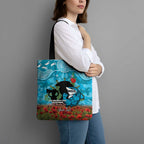 Personalised Sharks Rugby ANZAC Day Tote Bag Last Post Poppy We Will Remember Them