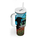 Personalised Sharks Rugby ANZAC Day Tumbler With Handle Last Post Poppy We Will Remember Them