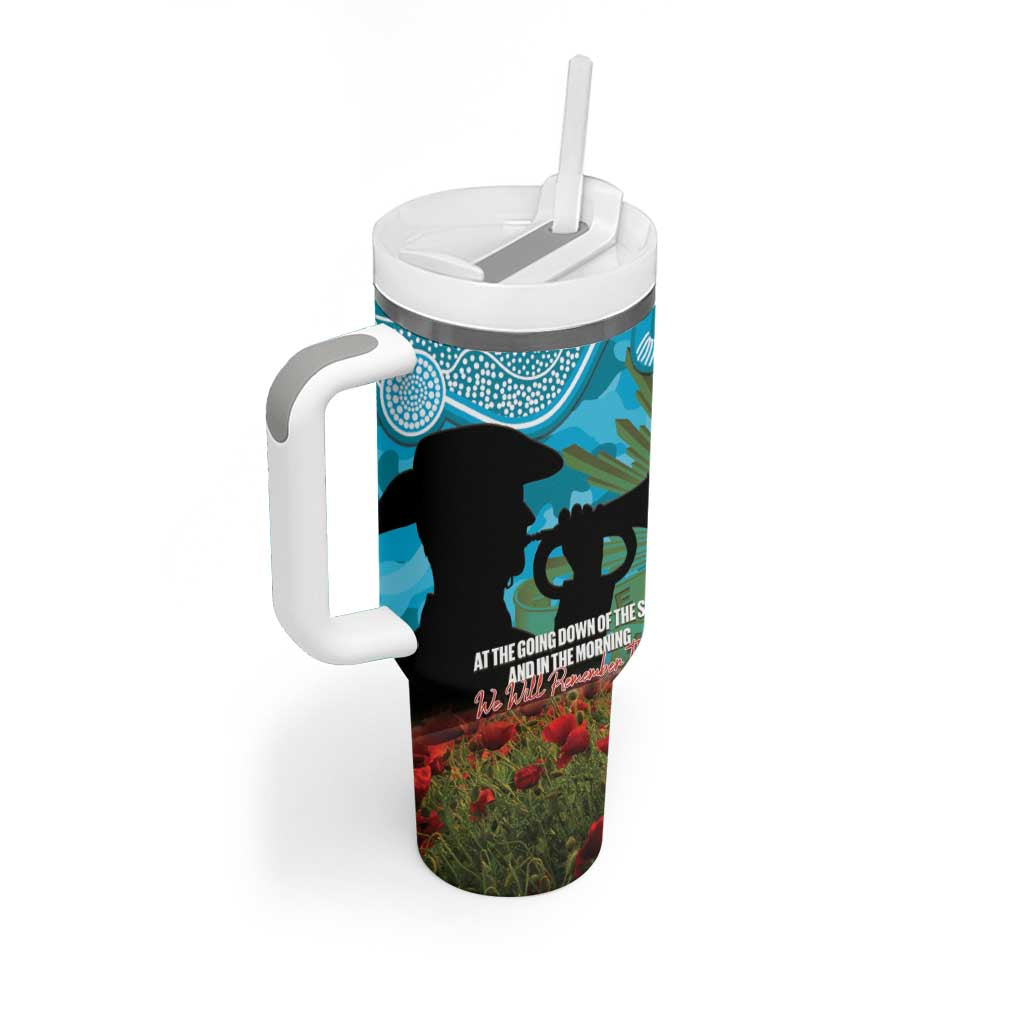 Personalised Sharks Rugby ANZAC Day Tumbler With Handle Last Post Poppy We Will Remember Them