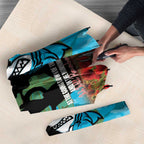 Personalised Sharks Rugby ANZAC Day Umbrella Last Post Poppy We Will Remember Them