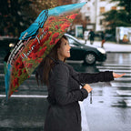 Personalised Sharks Rugby ANZAC Day Umbrella Last Post Poppy We Will Remember Them