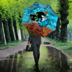 Personalised Sharks Rugby ANZAC Day Umbrella Last Post Poppy We Will Remember Them