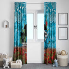 Personalised Sharks Rugby ANZAC Day Window Curtain Last Post Poppy We Will Remember Them