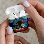 Personalised NZ Warriors Rugby ANZAC Day AirPods Case Last Post Poppy We Will Remember Them