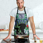 Personalised NZ Warriors Rugby ANZAC Day Apron Last Post Poppy We Will Remember Them