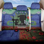 Personalised NZ Warriors Rugby ANZAC Day Back Car Seat Cover Last Post Poppy We Will Remember Them