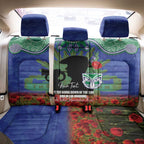 Personalised NZ Warriors Rugby ANZAC Day Back Car Seat Cover Last Post Poppy We Will Remember Them