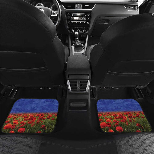 Personalised NZ Warriors Rugby ANZAC Day Car Mats Last Post Poppy We Will Remember Them