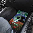 Personalised NZ Warriors Rugby ANZAC Day Car Mats Last Post Poppy We Will Remember Them