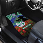Personalised NZ Warriors Rugby ANZAC Day Car Mats Last Post Poppy We Will Remember Them