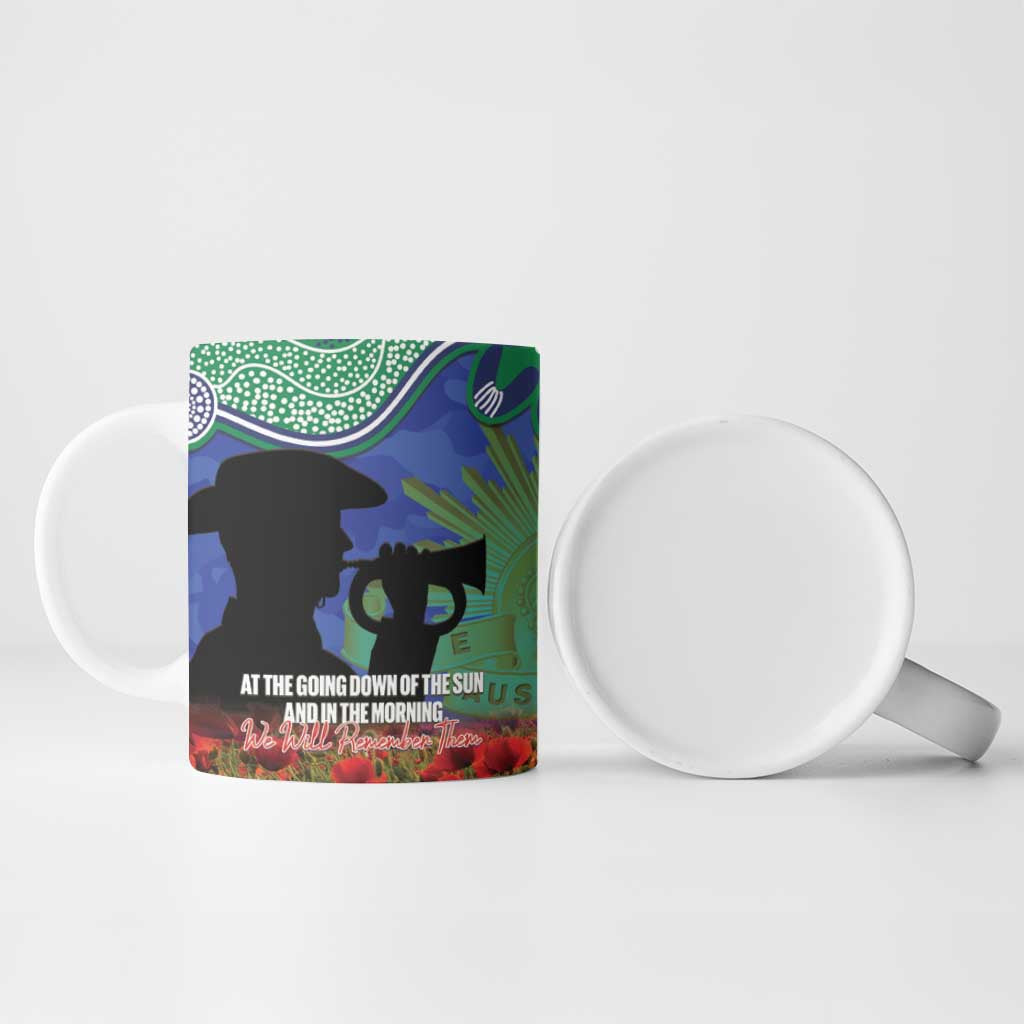 Personalised NZ Warriors Rugby ANZAC Day Ceramic Mug Last Post Poppy We Will Remember Them