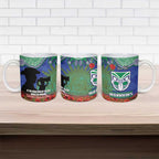 Personalised NZ Warriors Rugby ANZAC Day Ceramic Mug Last Post Poppy We Will Remember Them