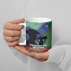 Personalised NZ Warriors Rugby ANZAC Day Ceramic Mug Last Post Poppy We Will Remember Them