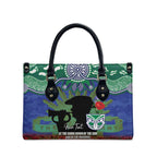 Personalised NZ Warriors Rugby ANZAC Day Leather Bag Last Post Poppy We Will Remember Them