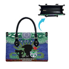 Personalised NZ Warriors Rugby ANZAC Day Leather Bag Last Post Poppy We Will Remember Them
