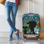 Personalised NZ Warriors Rugby ANZAC Day Luggage Cover Last Post Poppy We Will Remember Them