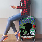 Personalised NZ Warriors Rugby ANZAC Day Luggage Cover Last Post Poppy We Will Remember Them