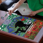 Personalised NZ Warriors Rugby ANZAC Day Puzzle Last Post Poppy We Will Remember Them