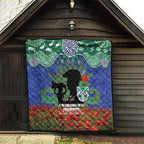 Personalised NZ Warriors Rugby ANZAC Day Quilt Last Post Poppy We Will Remember Them