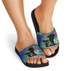 Personalised NZ Warriors Rugby ANZAC Day Slide Sandals Last Post Poppy We Will Remember Them