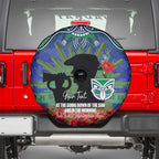 Personalised NZ Warriors Rugby ANZAC Day Spare Tire Cover Last Post Poppy We Will Remember Them