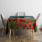 Personalised NZ Warriors Rugby ANZAC Day Tablecloth Last Post Poppy We Will Remember Them