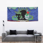 Personalised NZ Warriors Rugby ANZAC Day Tapestry Last Post Poppy We Will Remember Them