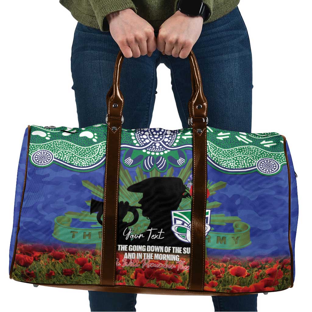 Personalised NZ Warriors Rugby ANZAC Day Travel Bag Last Post Poppy We Will Remember Them