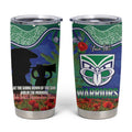 Personalised NZ Warriors Rugby ANZAC Day Tumbler Cup Last Post Poppy We Will Remember Them