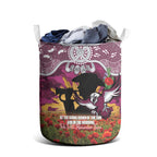 Personalised Sea Eagles Rugby ANZAC Day Laundry Basket Last Post Poppy We Will Remember Them