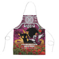 Personalised Sea Eagles Rugby ANZAC Day Apron Last Post Poppy We Will Remember Them