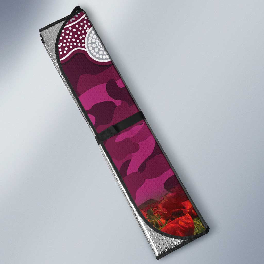 Personalised Sea Eagles Rugby ANZAC Day Auto Sun Shade Last Post Poppy We Will Remember Them