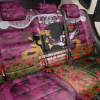 Personalised Sea Eagles Rugby ANZAC Day Back Car Seat Cover Last Post Poppy We Will Remember Them