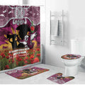 Personalised Sea Eagles Rugby ANZAC Day Bathroom Set Last Post Poppy We Will Remember Them