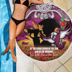 Personalised Sea Eagles Rugby ANZAC Day Beach Blanket Last Post Poppy We Will Remember Them