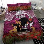 Personalised Sea Eagles Rugby ANZAC Day Bedding Set Last Post Poppy We Will Remember Them