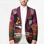 Personalised Sea Eagles Rugby ANZAC Day Blazer Last Post Poppy We Will Remember Them