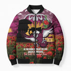 Personalised Sea Eagles Rugby ANZAC Day Bomber Puffer Jacket Last Post Poppy We Will Remember Them