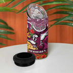 Personalised Sea Eagles Rugby ANZAC Day 4 in 1 Can Cooler Tumbler Last Post Poppy We Will Remember Them
