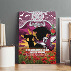 Personalised Sea Eagles Rugby ANZAC Day Canvas Wall Art Last Post Poppy We Will Remember Them