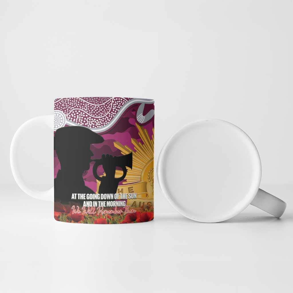 Personalised Sea Eagles Rugby ANZAC Day Ceramic Mug Last Post Poppy We Will Remember Them