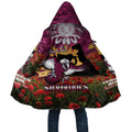 Personalised Sea Eagles Rugby ANZAC Day Cloak Last Post Poppy We Will Remember Them